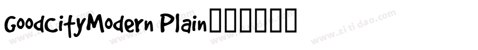 GoodCityModern Plain字体转换